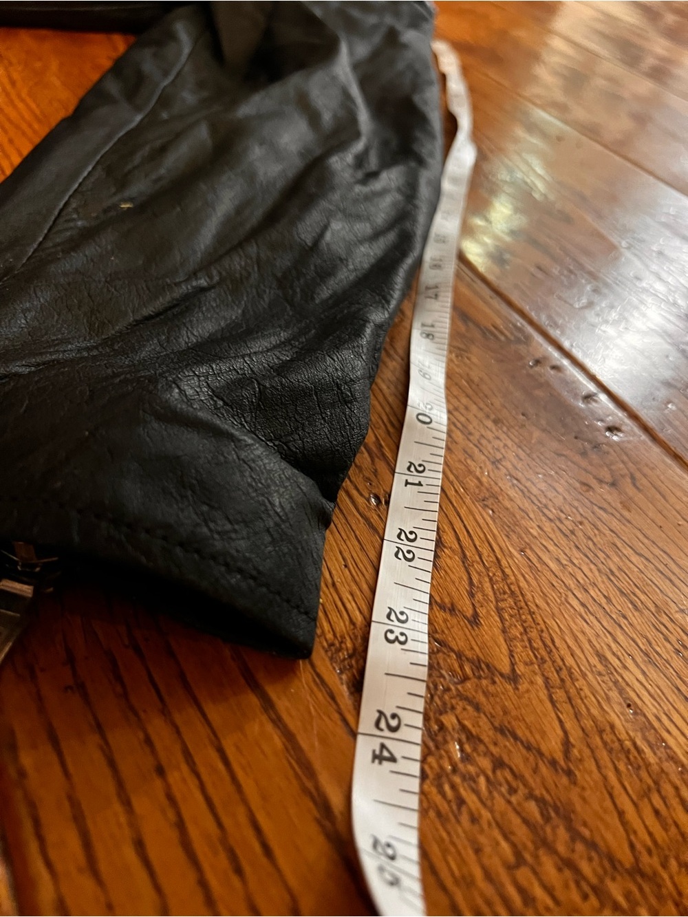 Vintage Virginia Slims 100% Leather Biker Motorcycle Jacket Womens W/Belt 1990s - Picture 10 of 10